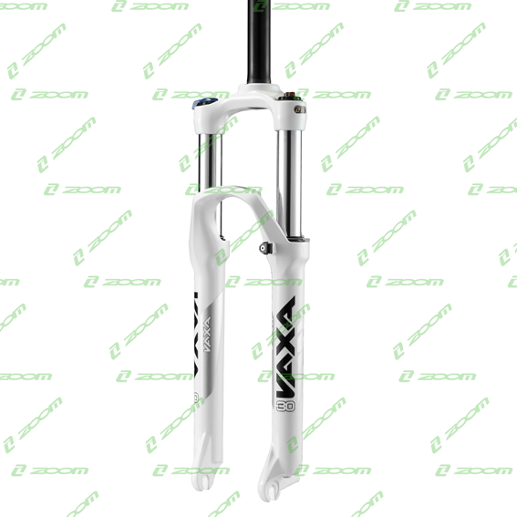 HL CORP 650B/27.5 White, 650B/27.5 AMS VAXA 30 ZOOM 595S RL/O Remote Quick Lock Suspension Fork for Mountain Bike MG&AL 100MM Travel Preload Adjustable 1-1/8 QR and Disc
